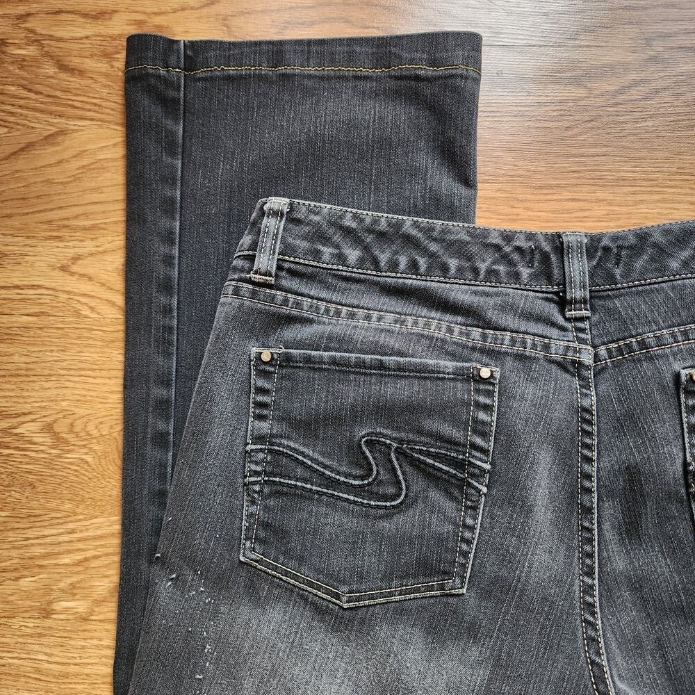 White House Black Market Jeans Womens Size 12R Blanc Black Bootcut Flex Pant - Picture 8 of 14
